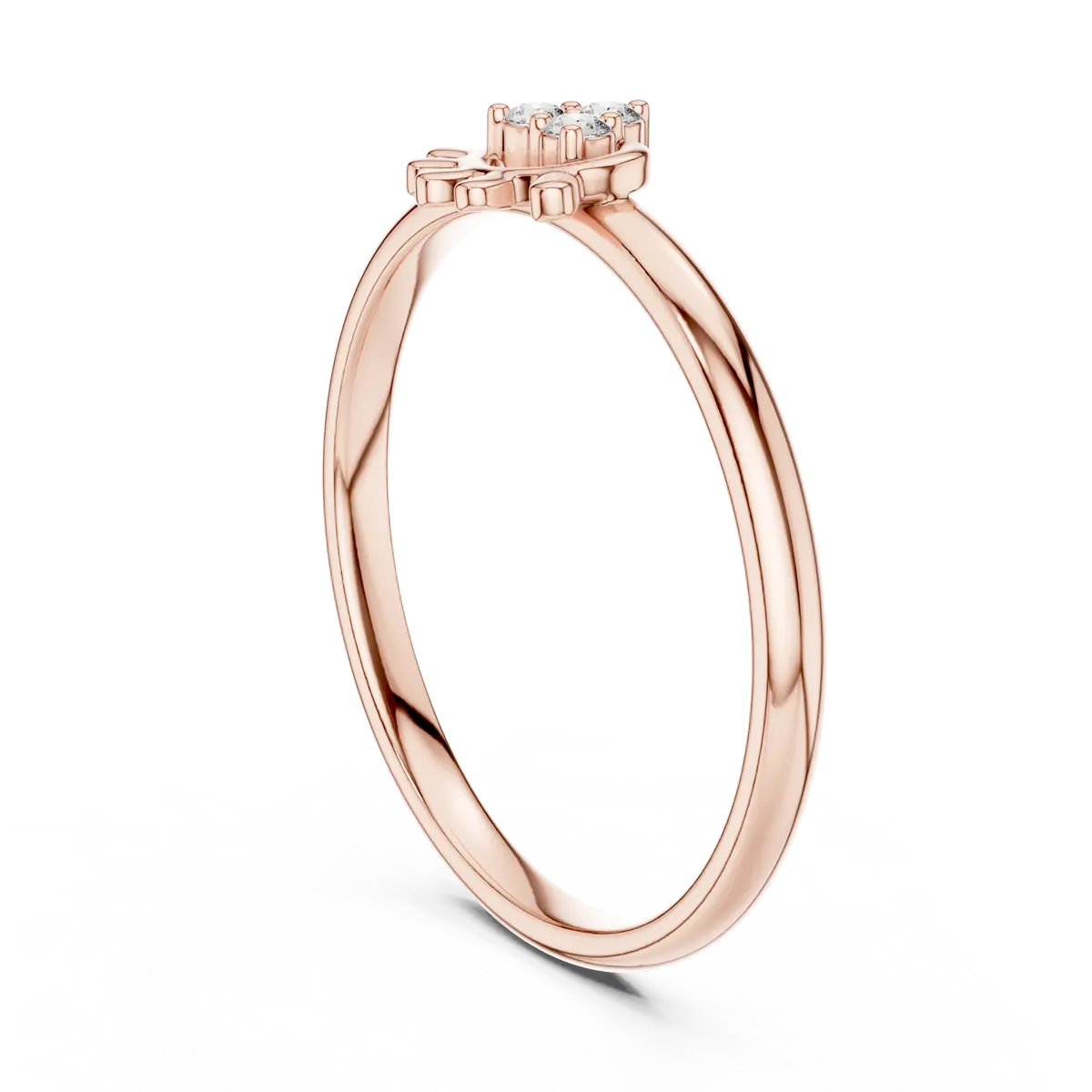 Heart Diamond Simple Ring